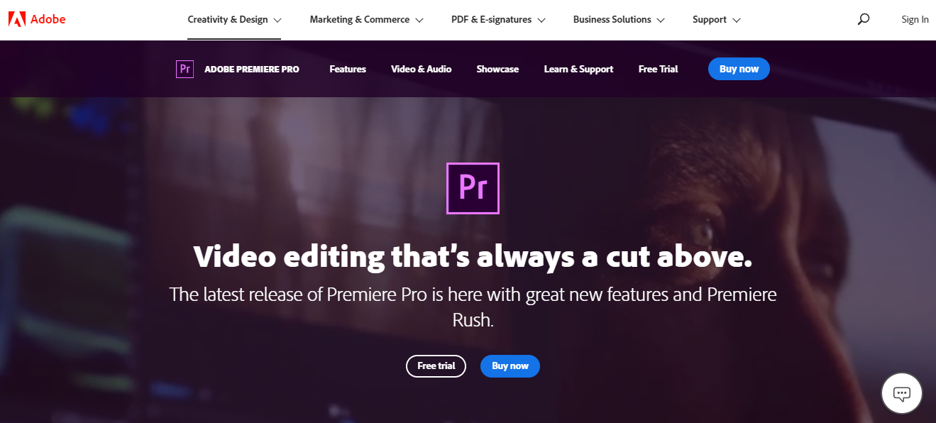 Adobe Premiere Pro CC Professional Video Editing Software